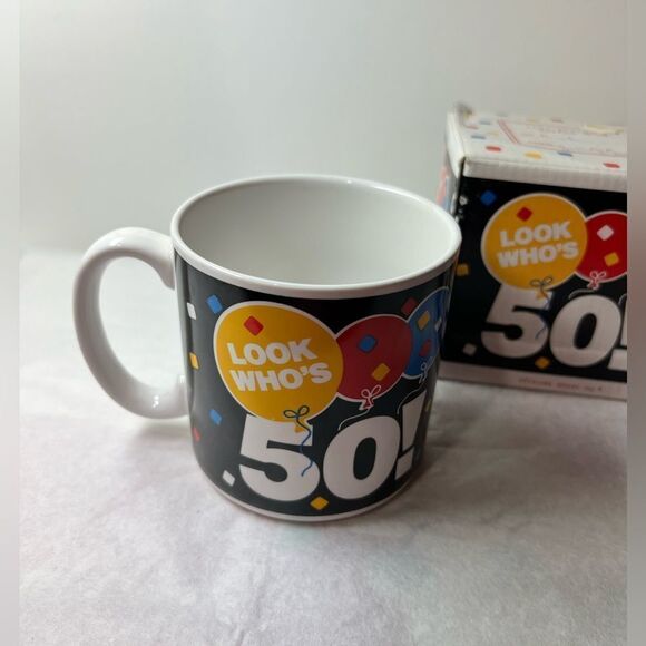Vintage 1989 Frances Meyer “50” Birthday Mug in Box - Picture 3 of 7